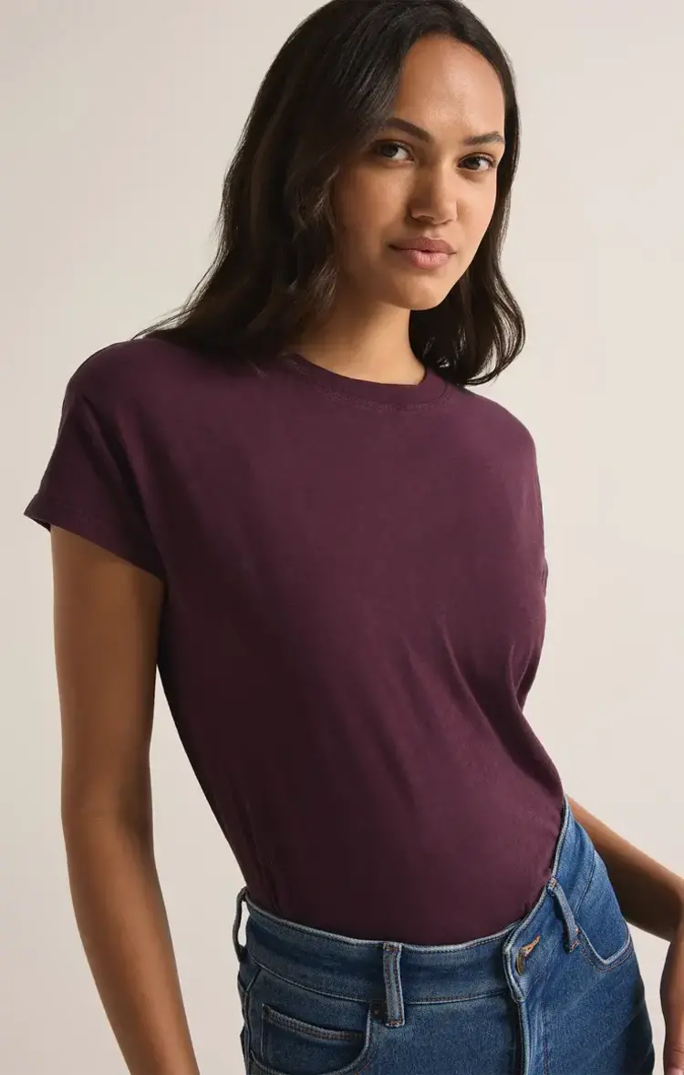 ZSupply Modern Slub Tee Berry Wine