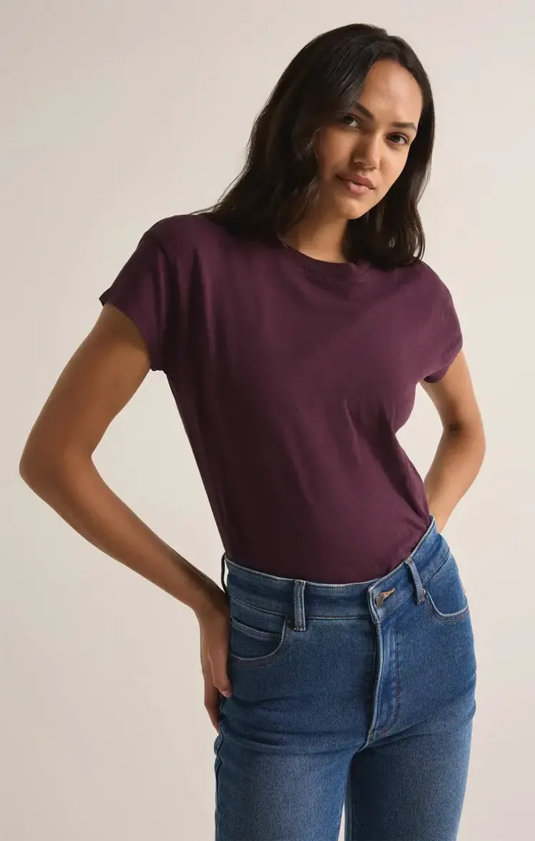 ZSupply Modern Slub Tee Berry Wine
