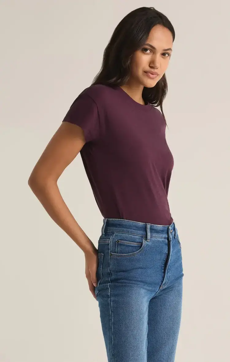 ZSupply Modern Slub Tee Berry Wine