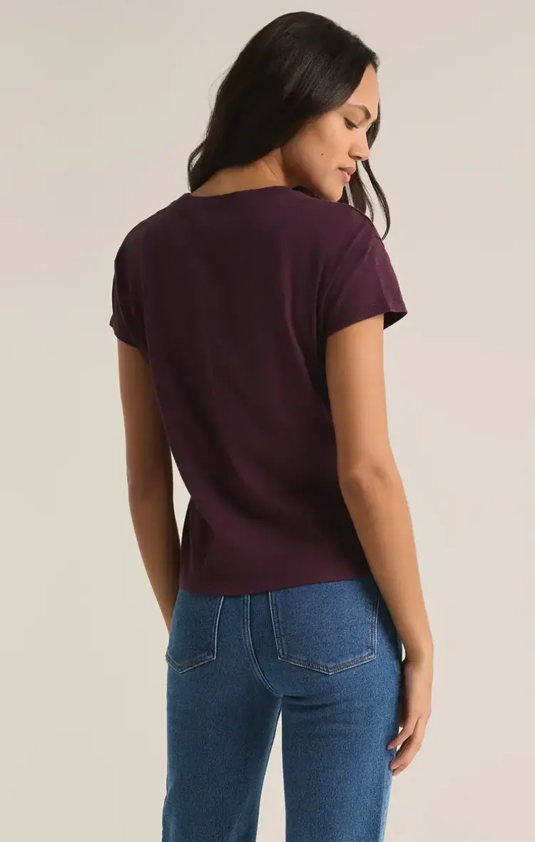ZSupply Modern Slub Tee Berry Wine
