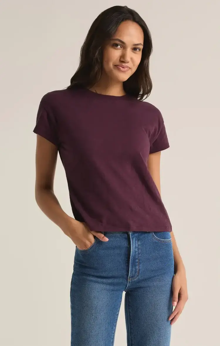 ZSupply Modern Slub Tee Berry Wine