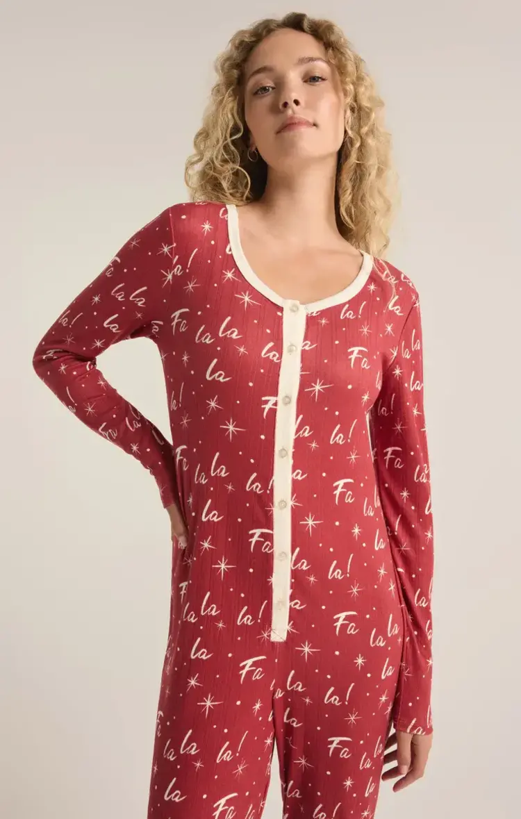 ZSupply FA LA LA Onesie Haute Red