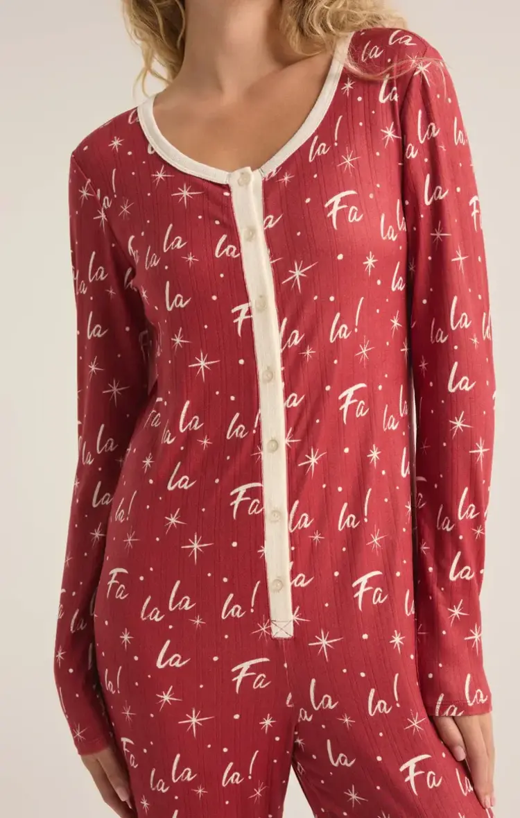ZSupply FA LA LA Onesie Haute Red