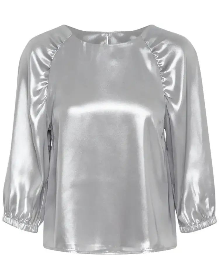 Part Two Marica Blouse Silver Metallic