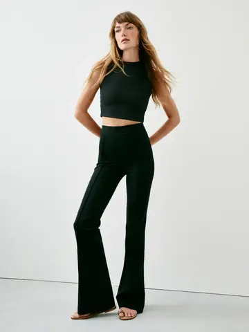 Spanx Ponte Flare Black (Regular)