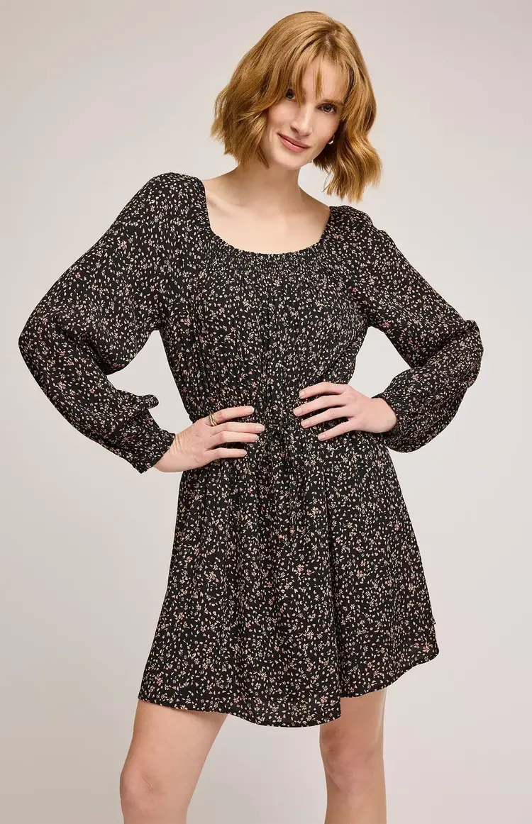 Gentle Fawn Sutton Floral Mini Dress Black Wildflower