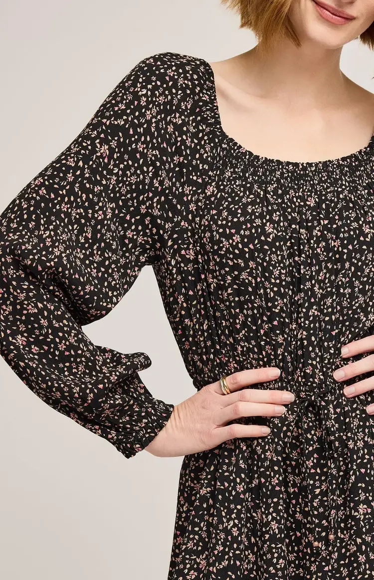 Gentle Fawn Sutton Floral Mini Dress Black Wildflower