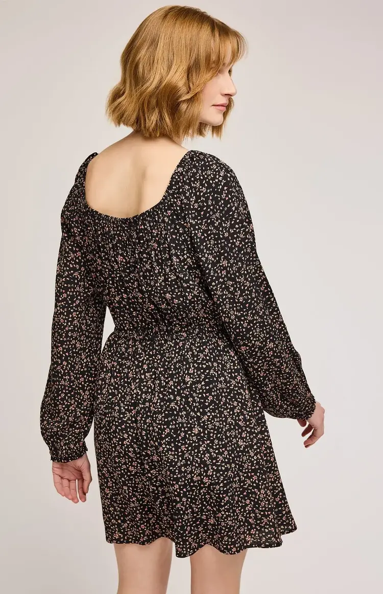Gentle Fawn Sutton Floral Mini Dress Black Wildflower