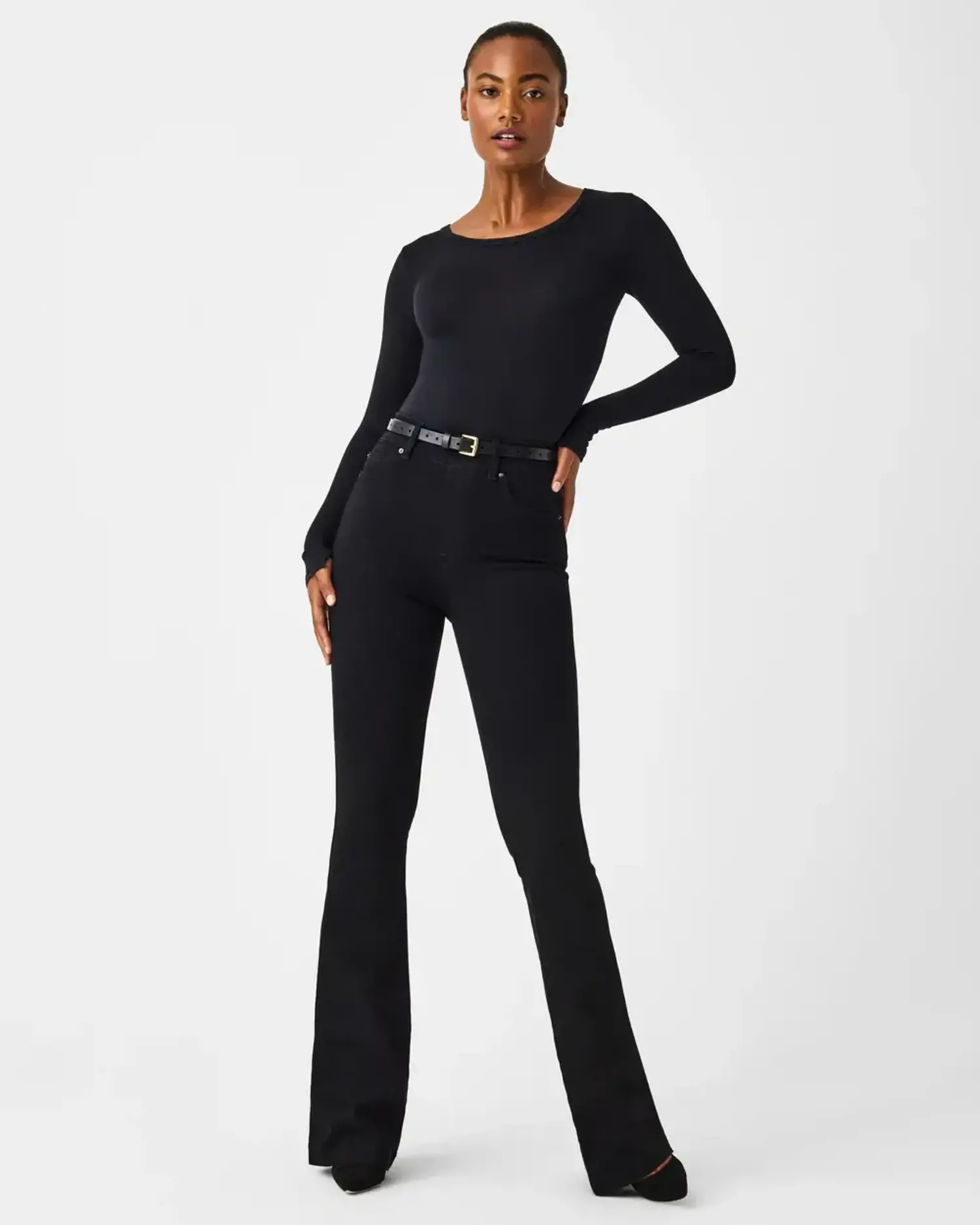 Spanx | Spanx Everywhere Flare Jeans Black - Tryst Boutique
