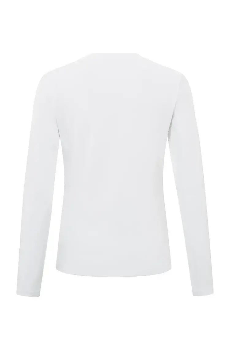 Yaya Heavy Quality Long Sleeve T-Shirt Pure White