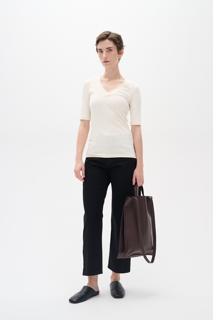 InWear Dagnal V-Neck T-Shirt Whisper White