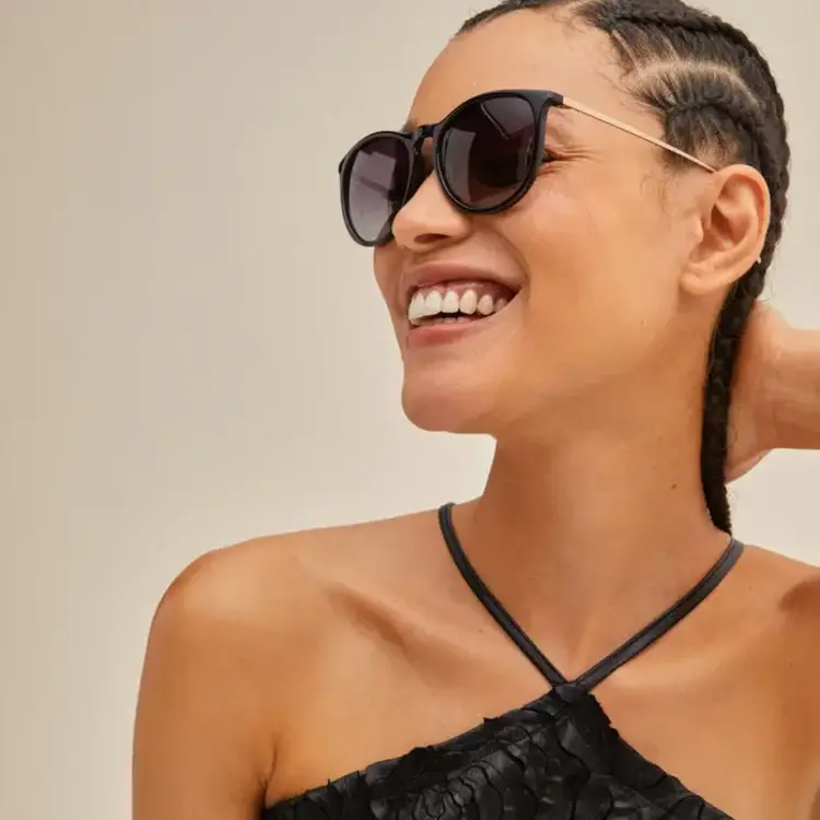 Pilgrim Jewellery VANILLE Sunglasses Black/Gold