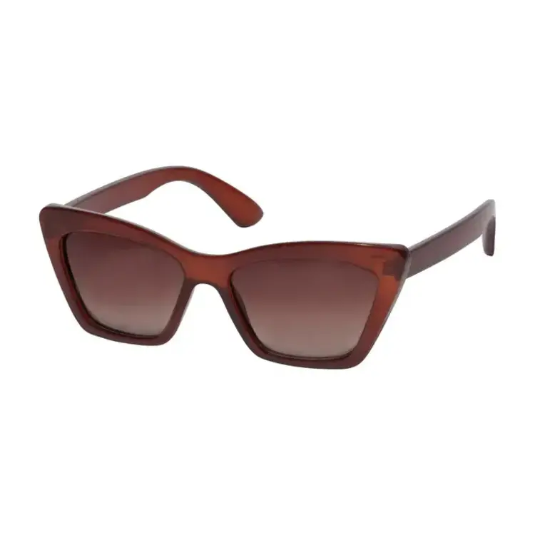 Pilgrim Jewellery DAKOTA Angular Cat-Eye Sunglasses Brown