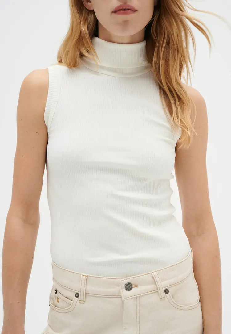 InWear Dagnal Rollneck Top Pure White