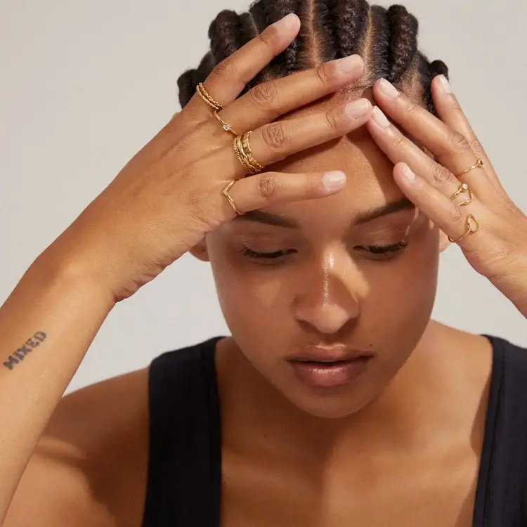 Pilgrim Jewellery LULU  Chain Stack Ring Gold