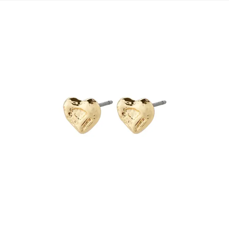 Pilgrim Jewellery ARLET Heart Earrings Gold