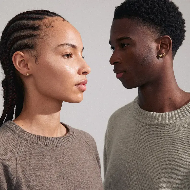 Pilgrim Jewellery ARLET Heart Earrings Gold