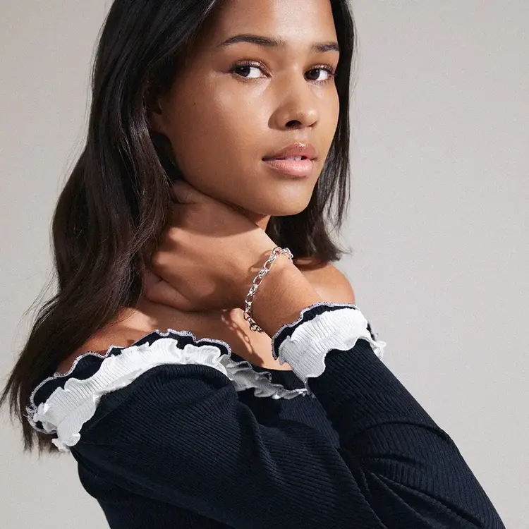 Pilgrim Jewellery CHARM Cable Chain Bracelet Silver