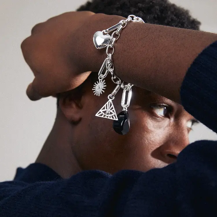 Pilgrim Jewellery CHARM Cable Chain Bracelet Silver