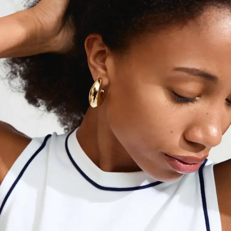 Pilgrim Jewellery RORY Half Hoop Earrings Gold