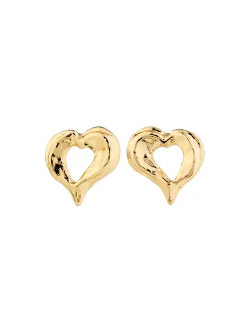 Pilgrim Jewellery TIDE Heart Earrings Gold