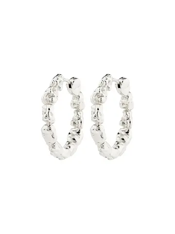 Pilgrim Jewellery TIDE Hoop Earrings Silver