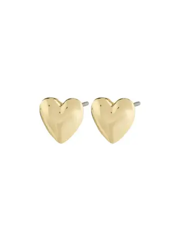 Pilgrim Jewellery SOPHIA Heart Earrings Gold