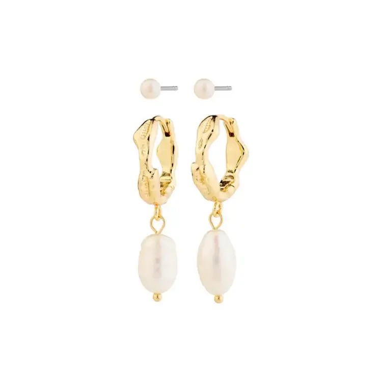 Pilgrim Jewellery JONNE Pearl 2 in 1 Earring Set