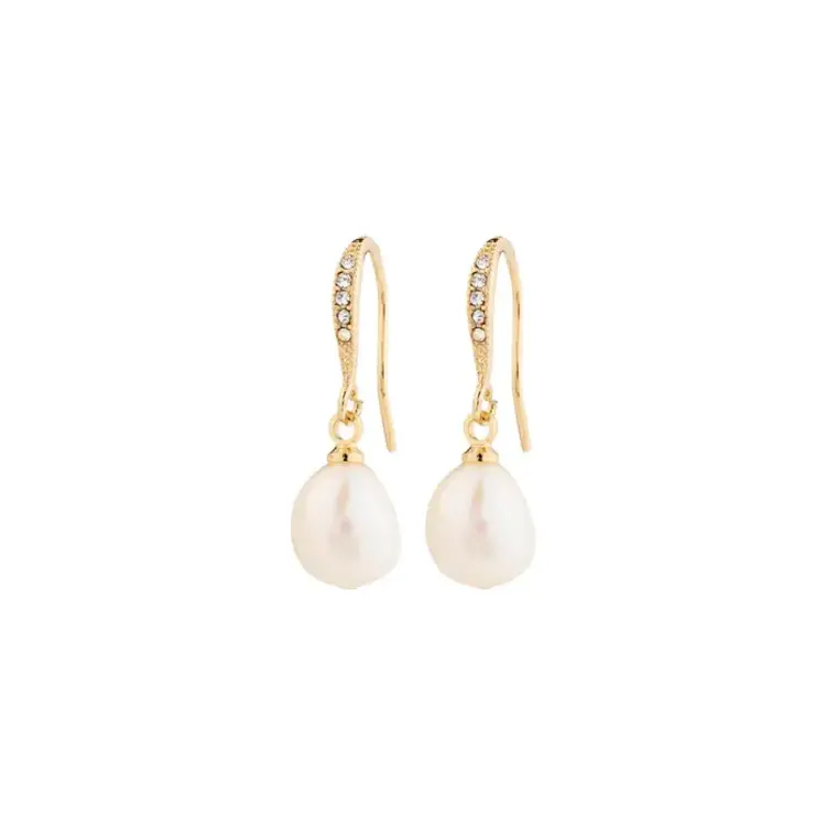 Pilgrim Jewellery JASMIN Pearl Earrings Gold