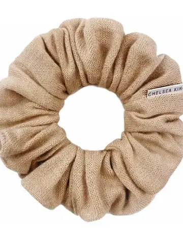 Chelsea King Cashmere Nude Blush Scrunchie Classic