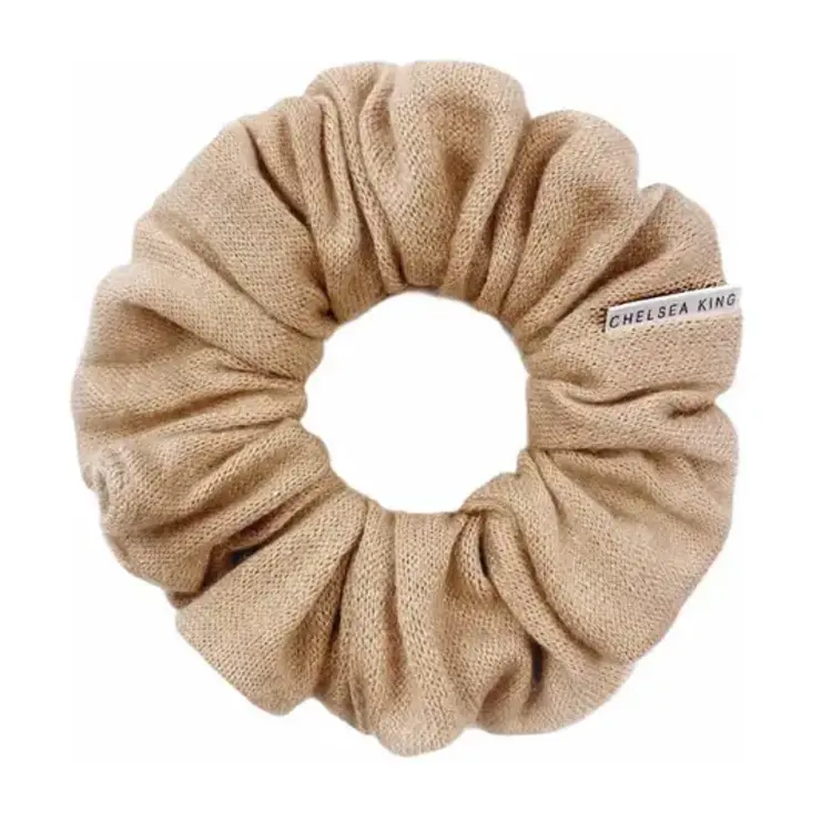 Chelsea King Cashmere Nude Blush Scrunchie Classic