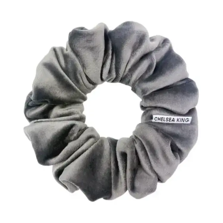 Chelsea King Edwardian Velvet Grey Scrunchie Classic