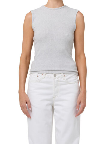 Agolde BINX Tank Brushed Heather Grey