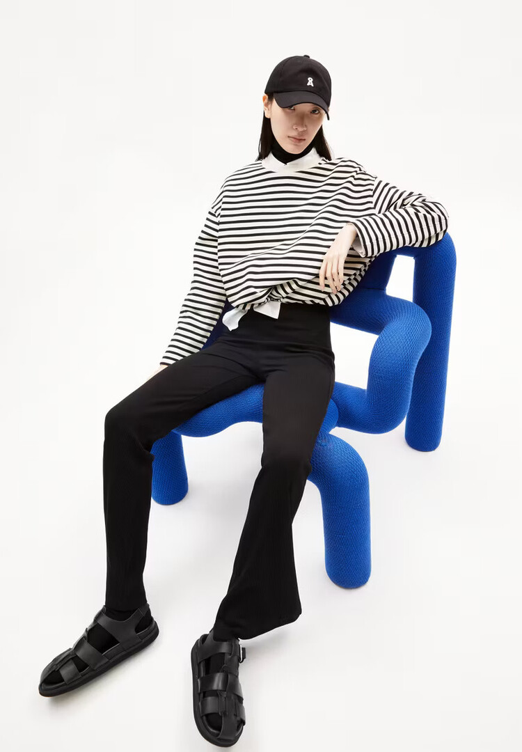 Armed Angels FRANKAA Maarlen Stripe Sweatshirt Undyed/Black