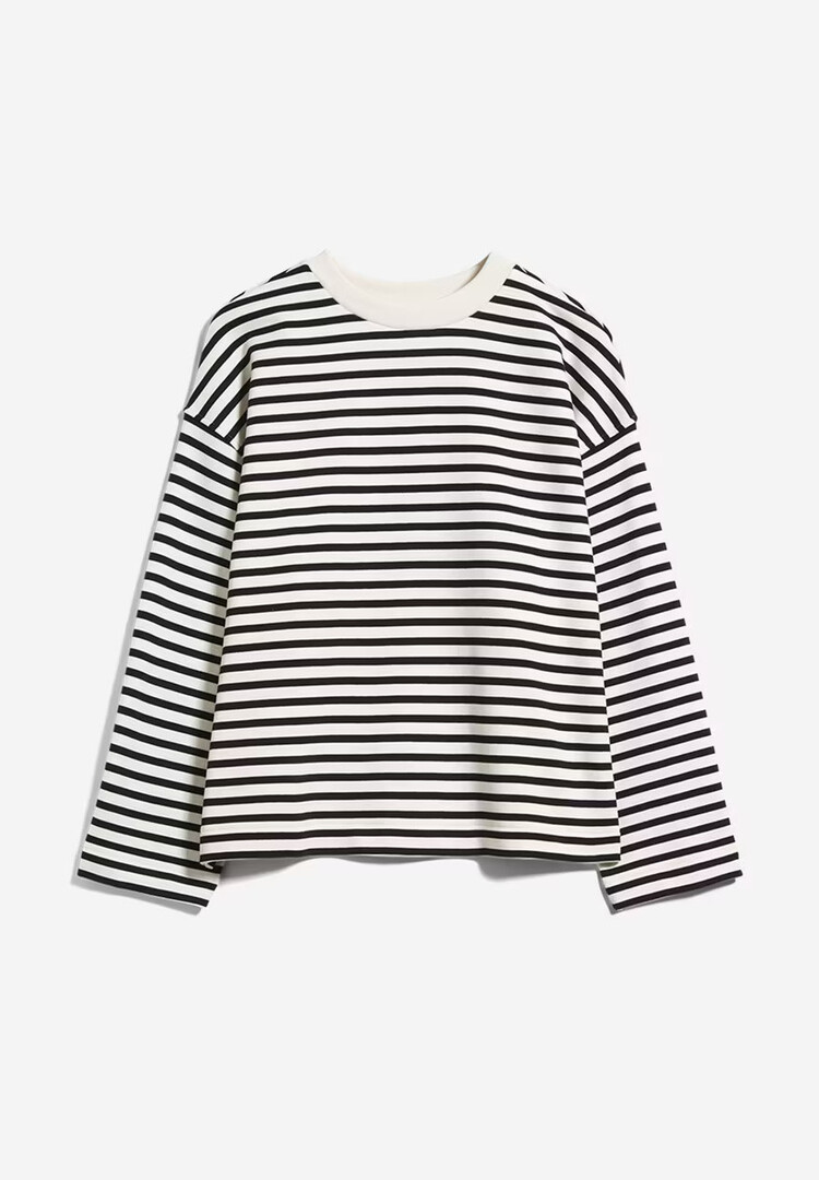 Armed Angels FRANKAA Maarlen Stripe Sweatshirt Undyed/Black