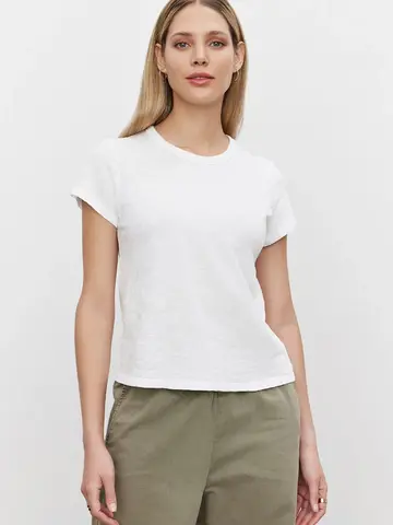 Velvet Marie Top White