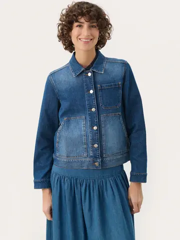 Part Two Nannie Jacket Medium Blue Denim