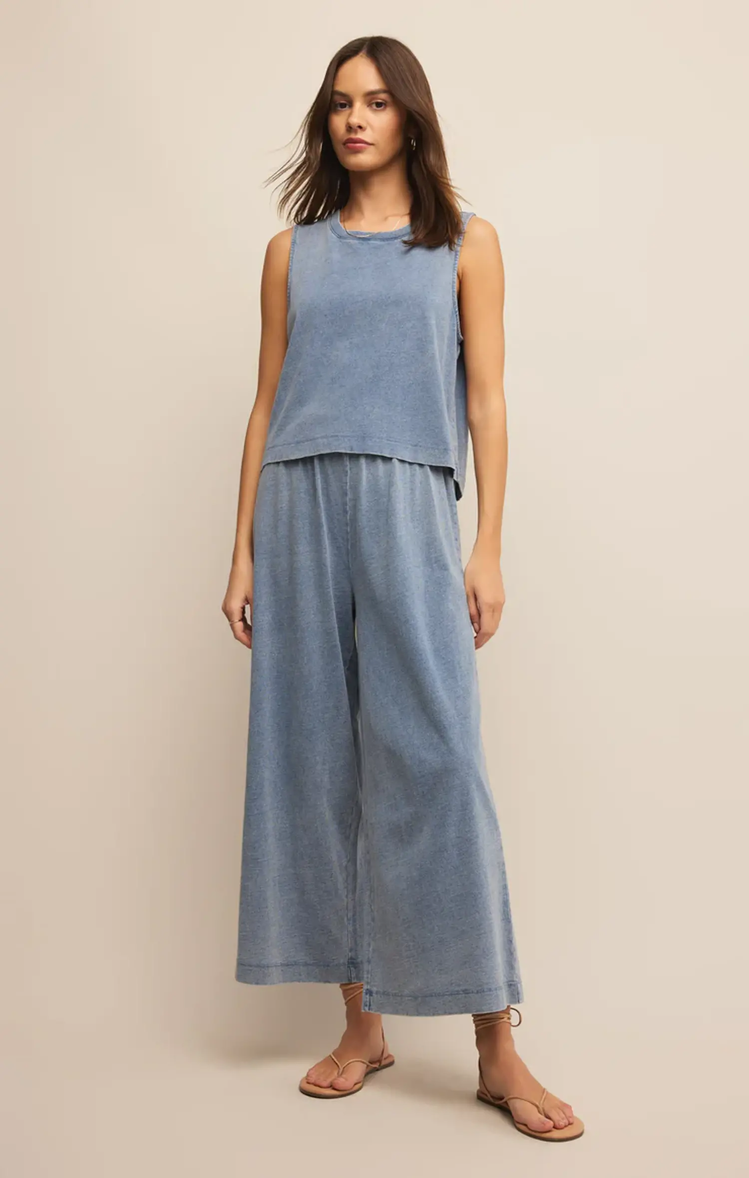 ZSupply | SCOUT Jersey Denim Pant Medium Indigo - Tryst Boutique