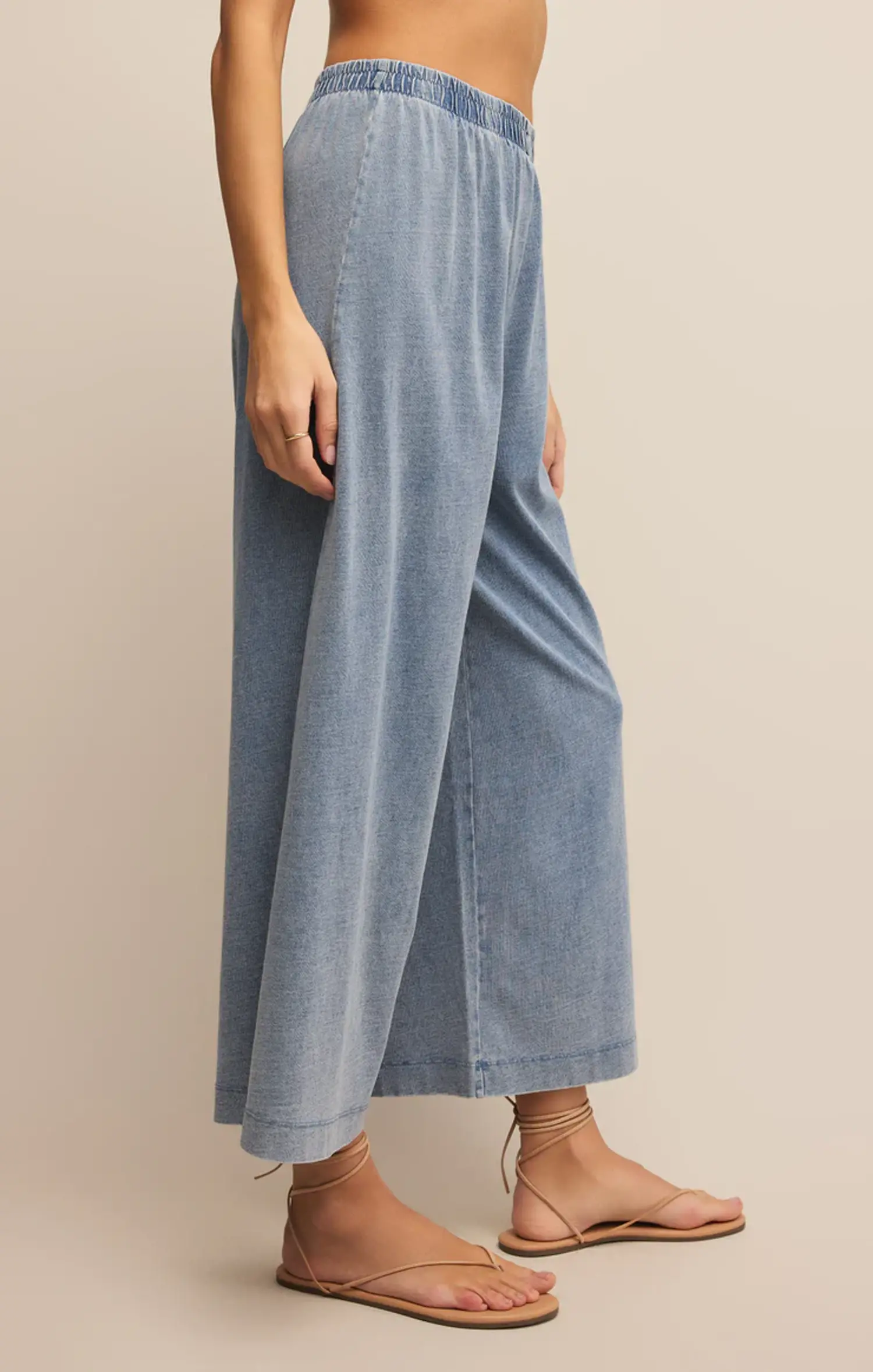 ZSupply | SCOUT Jersey Denim Pant Medium Indigo - Tryst Boutique