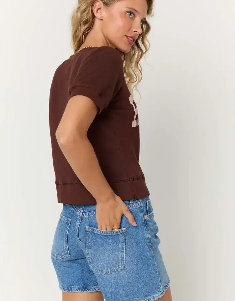 Project Social T Shortsleeve Shrunken Rodeo Top