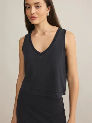 ZSupply SLOANNE V-Neck Top Black