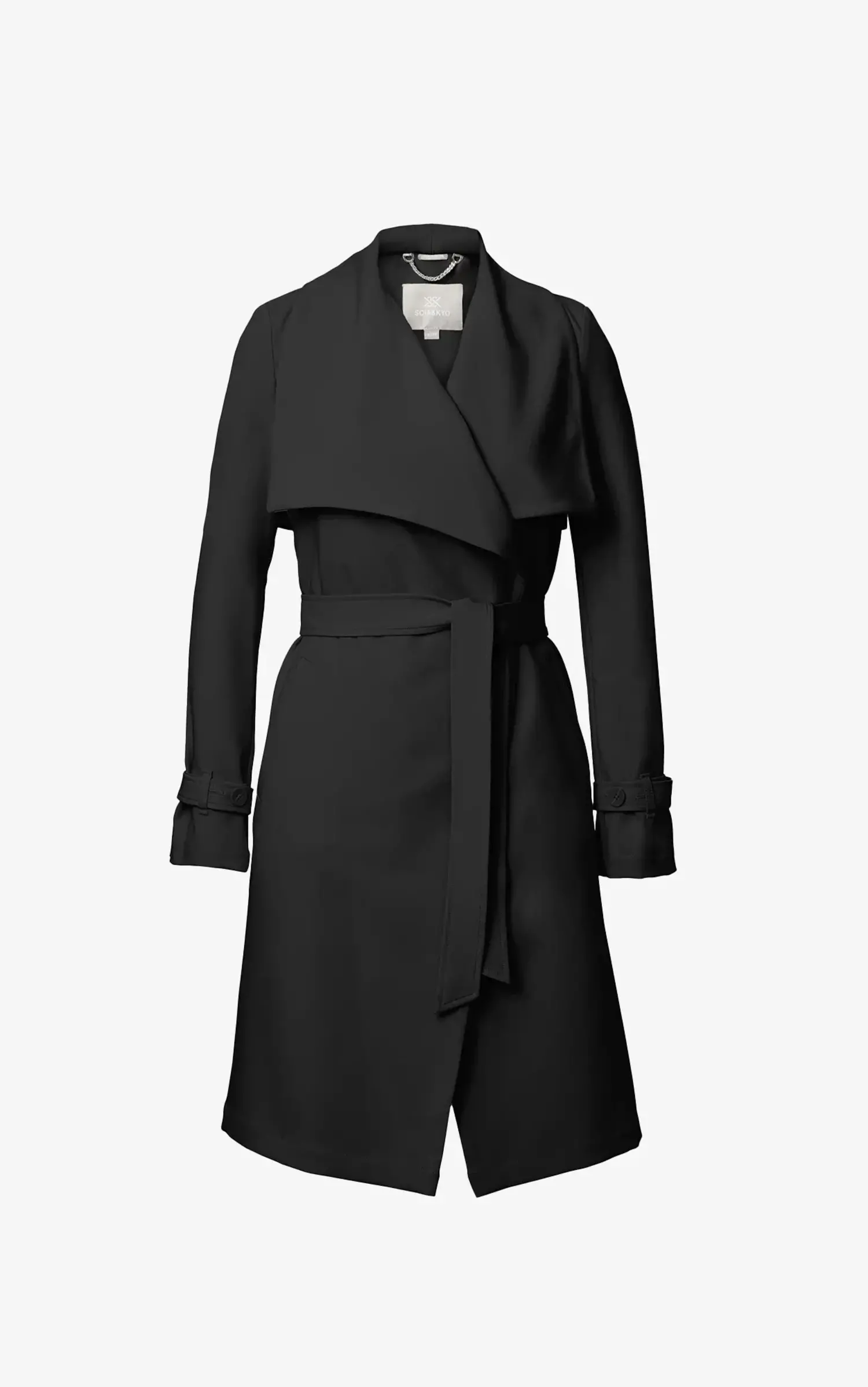 Soia & Kyo | Olivia Relaxed Fit Belted Trench Coat Black - Tryst