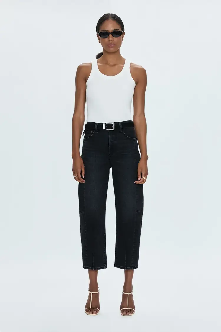 Pistola Eli High Rise Arched Leg Pant - Dark Midnight