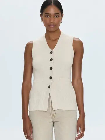 Pistola Audra Vest Cardigan Soft Dove