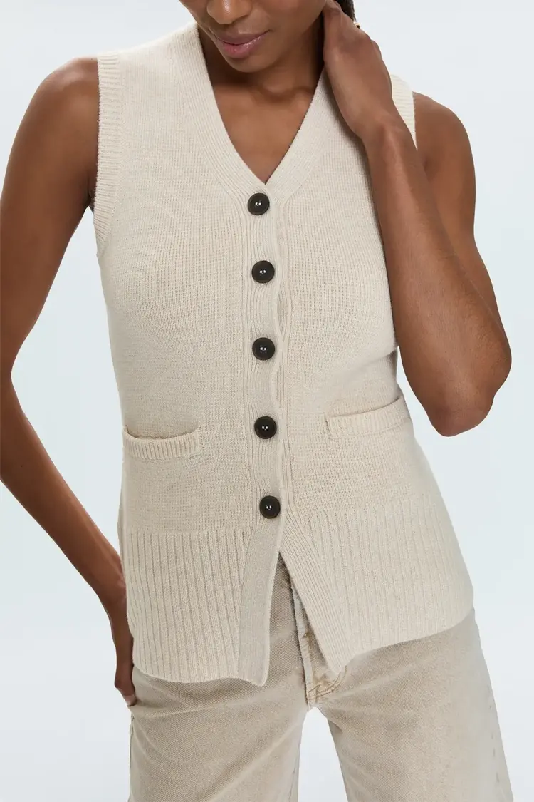 Pistola Audra Vest Cardigan Soft Dove