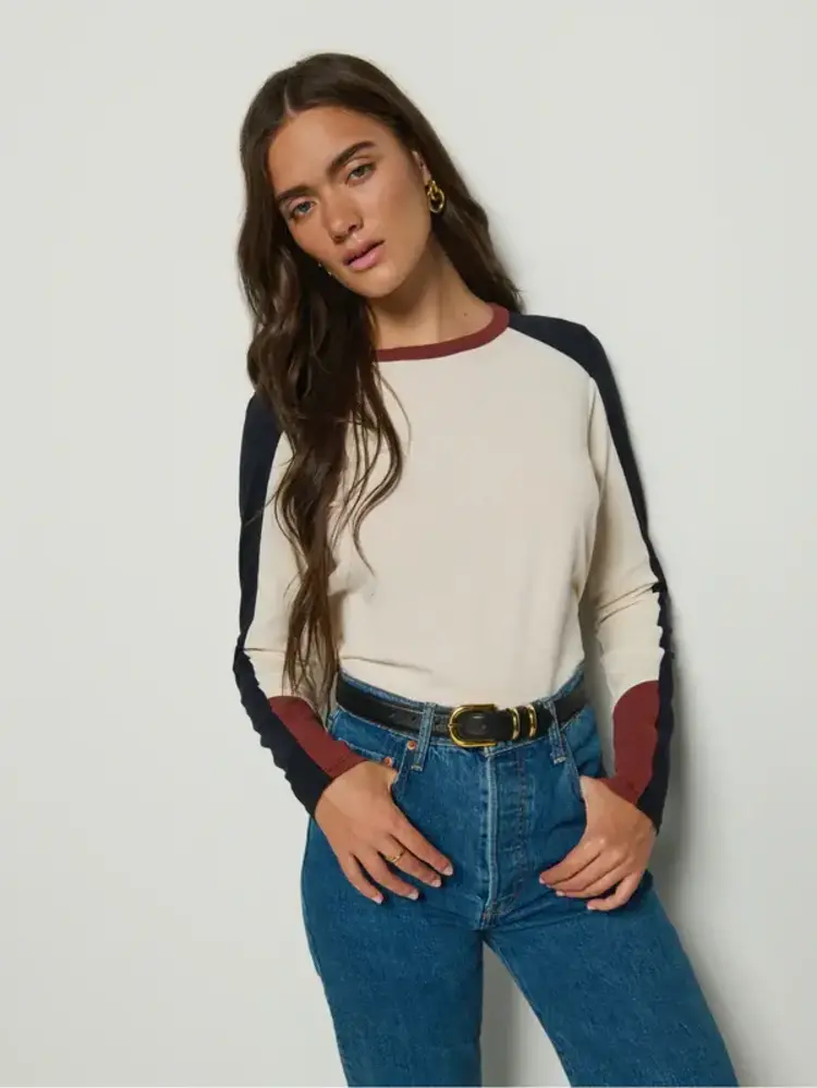 Nation Ltd. Carmen Color Block Tee Topa