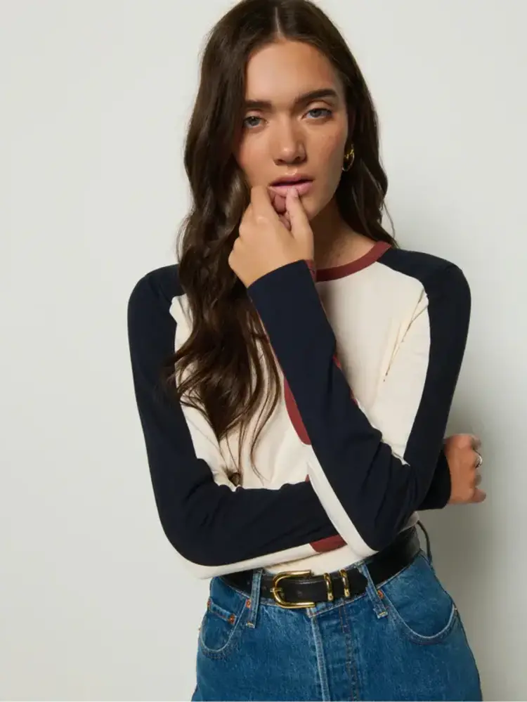 Nation Ltd. Carmen Color Block Tee Topa