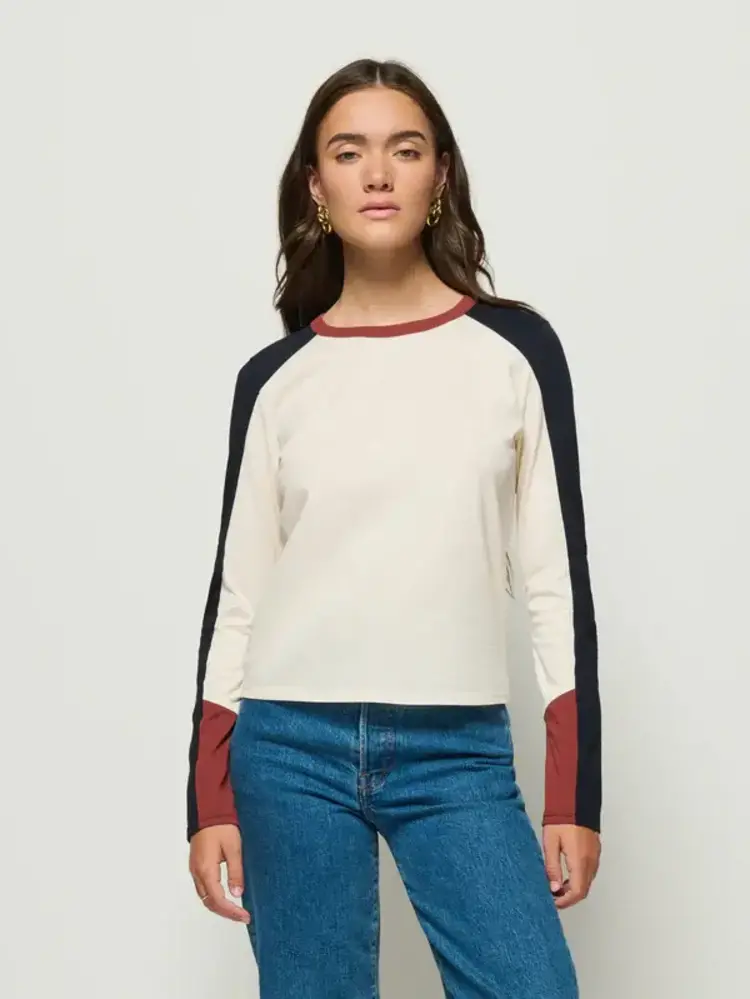 Nation Ltd. Carmen Color Block Tee Topa