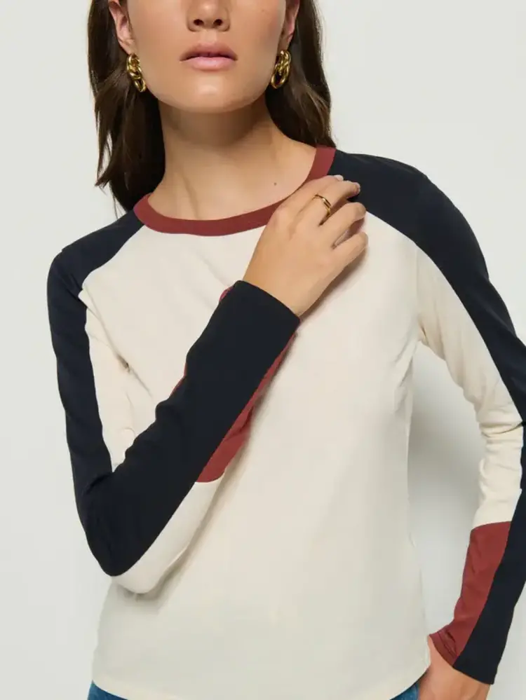 Nation Ltd. Carmen Color Block Tee Topa