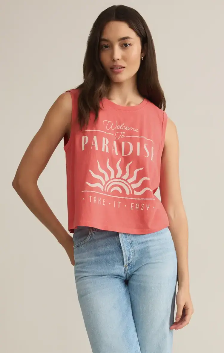 ZSupply Paradise La Mer Tank Sunset Pink